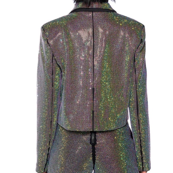 AKIRA Multicolor Sequin Blazer - Picture 5 of 6